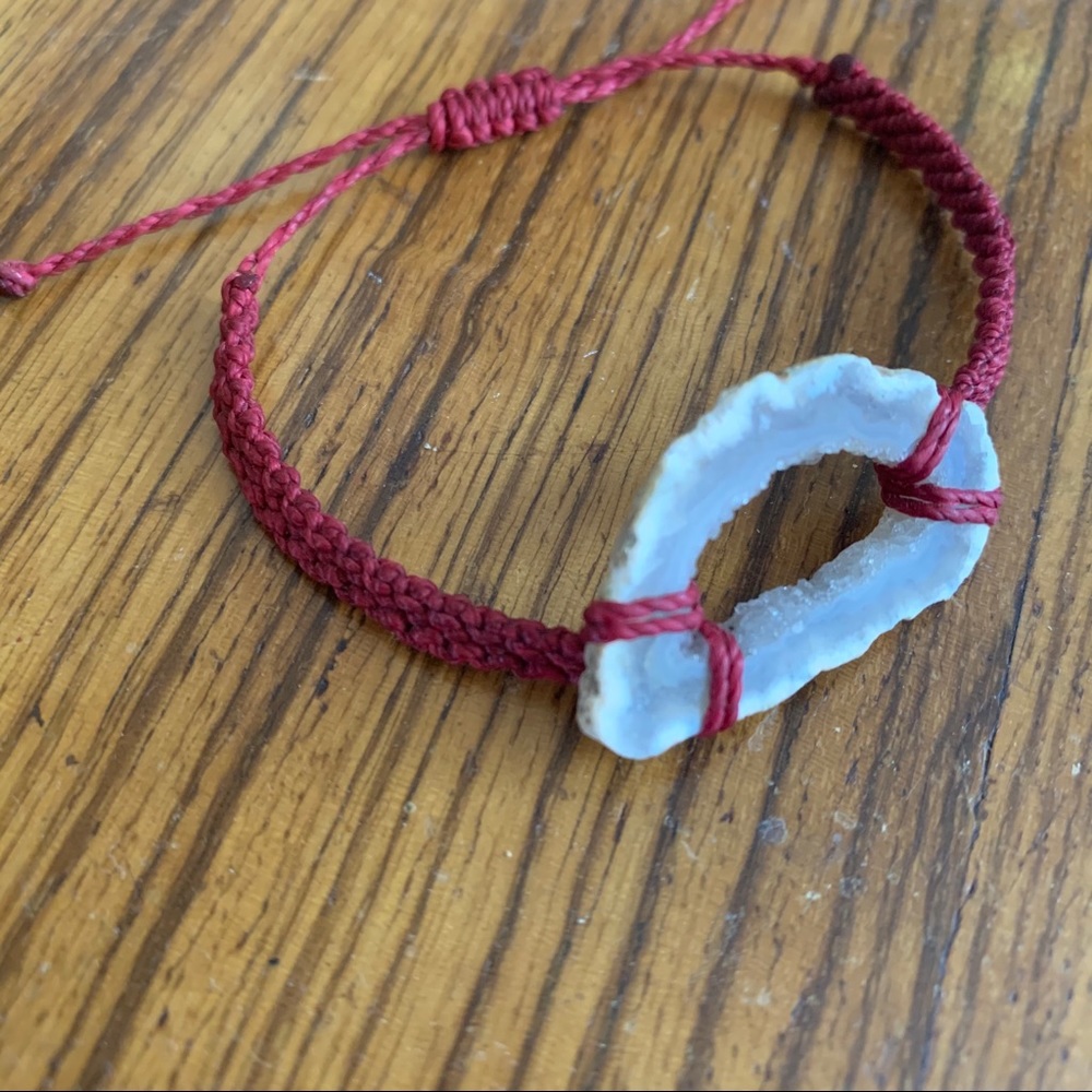 Red Choker Ceramic Statement Necklace Bracelet - image 7